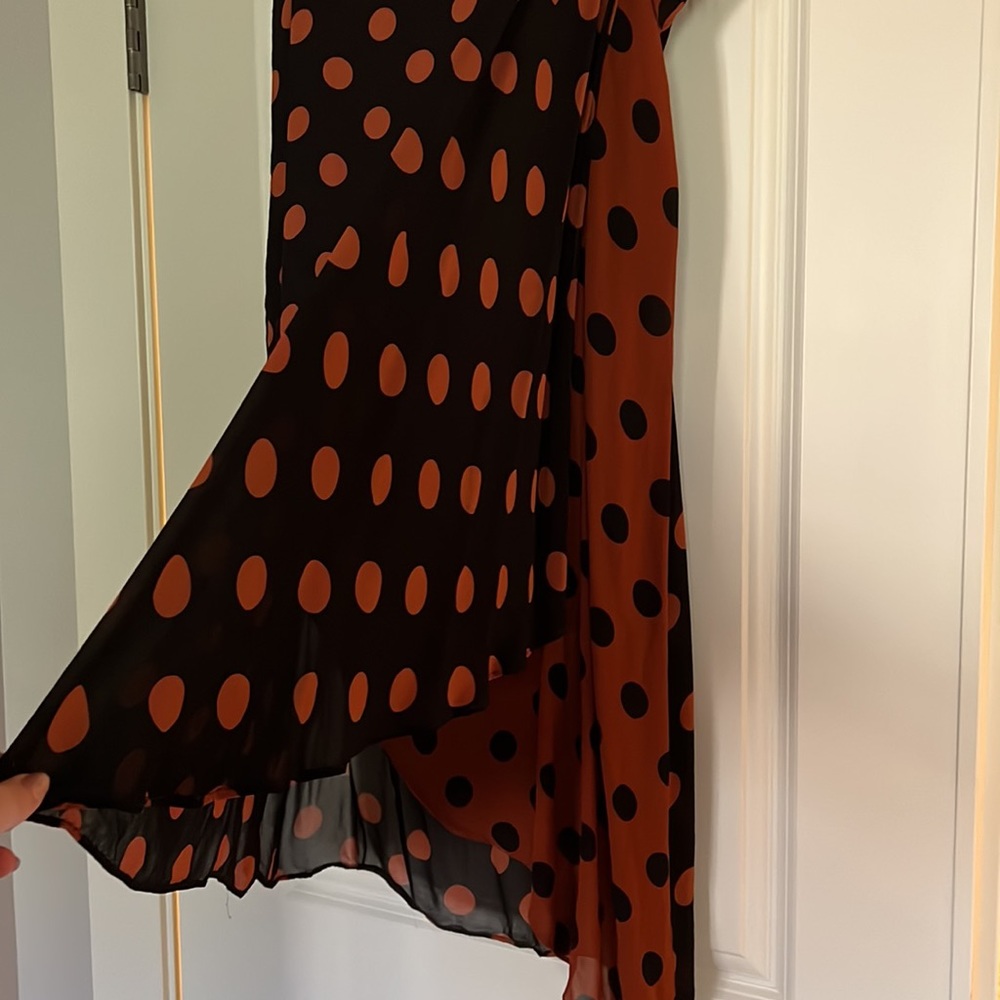 Anthropologie polka dot skirt